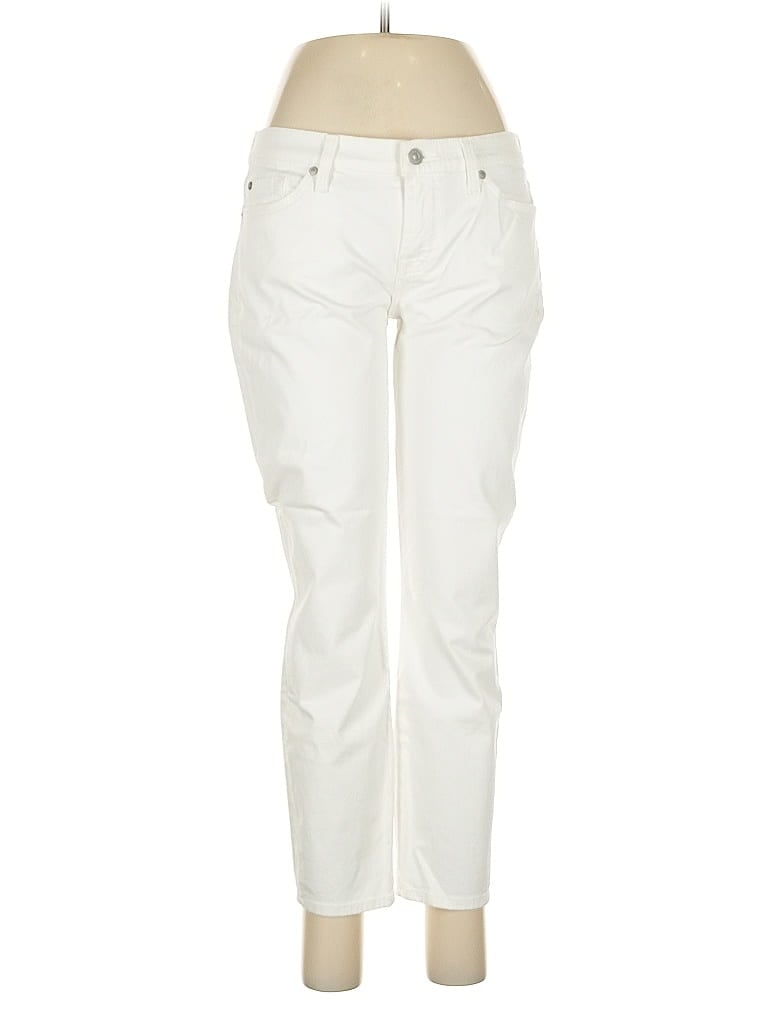 Pre-owned 7 For All Mankind Jeans In White