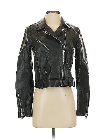 Zara Faux Leather Jacket (view 1)
