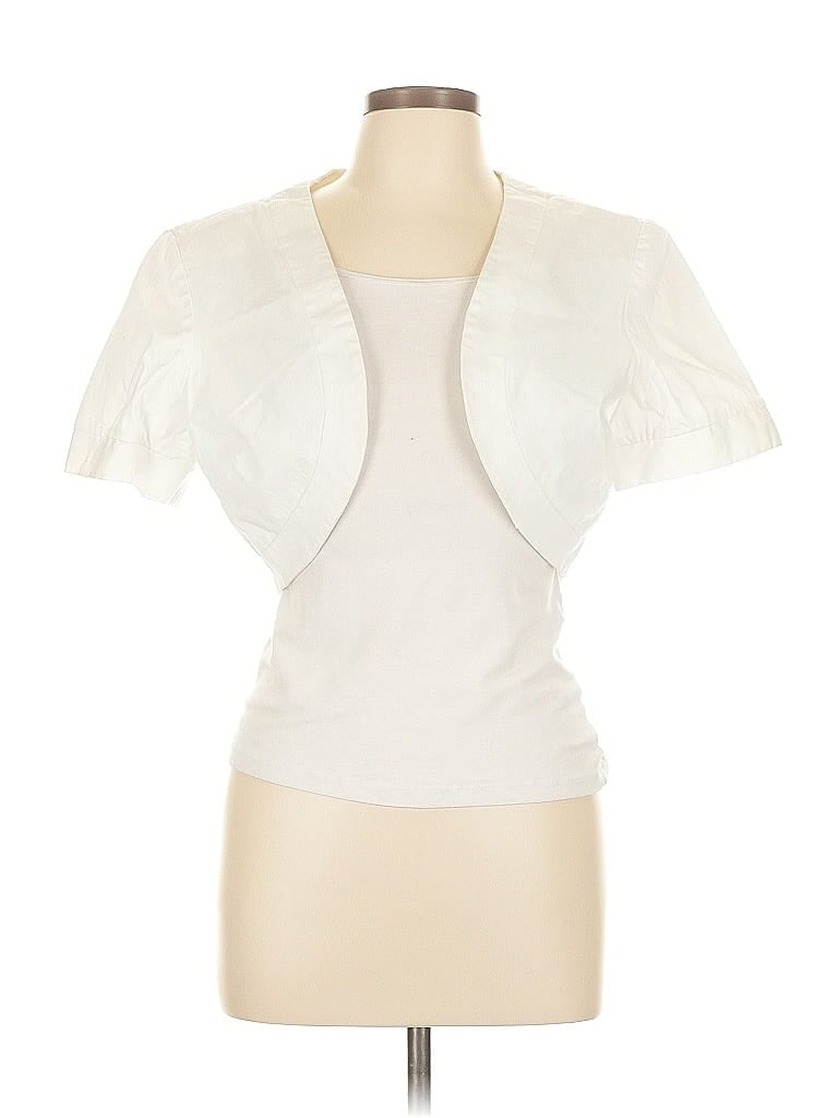 Pre-owned Dressbarn Vest In White