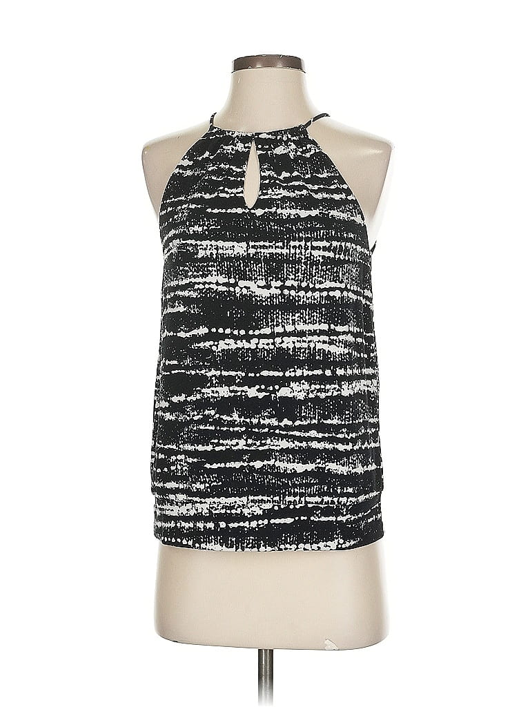 Pre-owned Ann Taylor Tank Top Black Halter Neckline Tops
