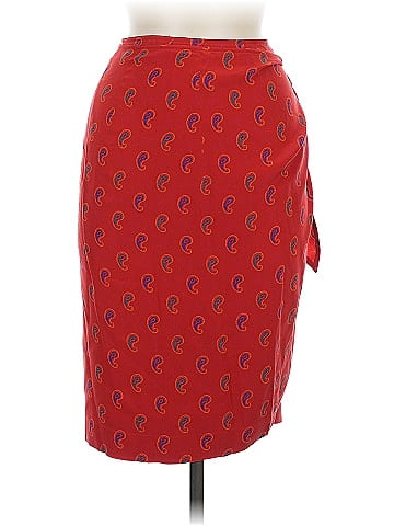 Linda Allard Ellen Tracy Silk Skirt (view 1)