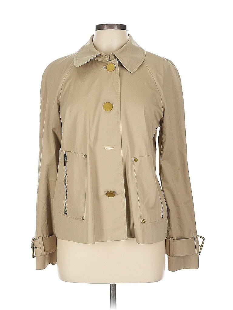 Pre-owned Tory Burch Trenchcoat In Brown
