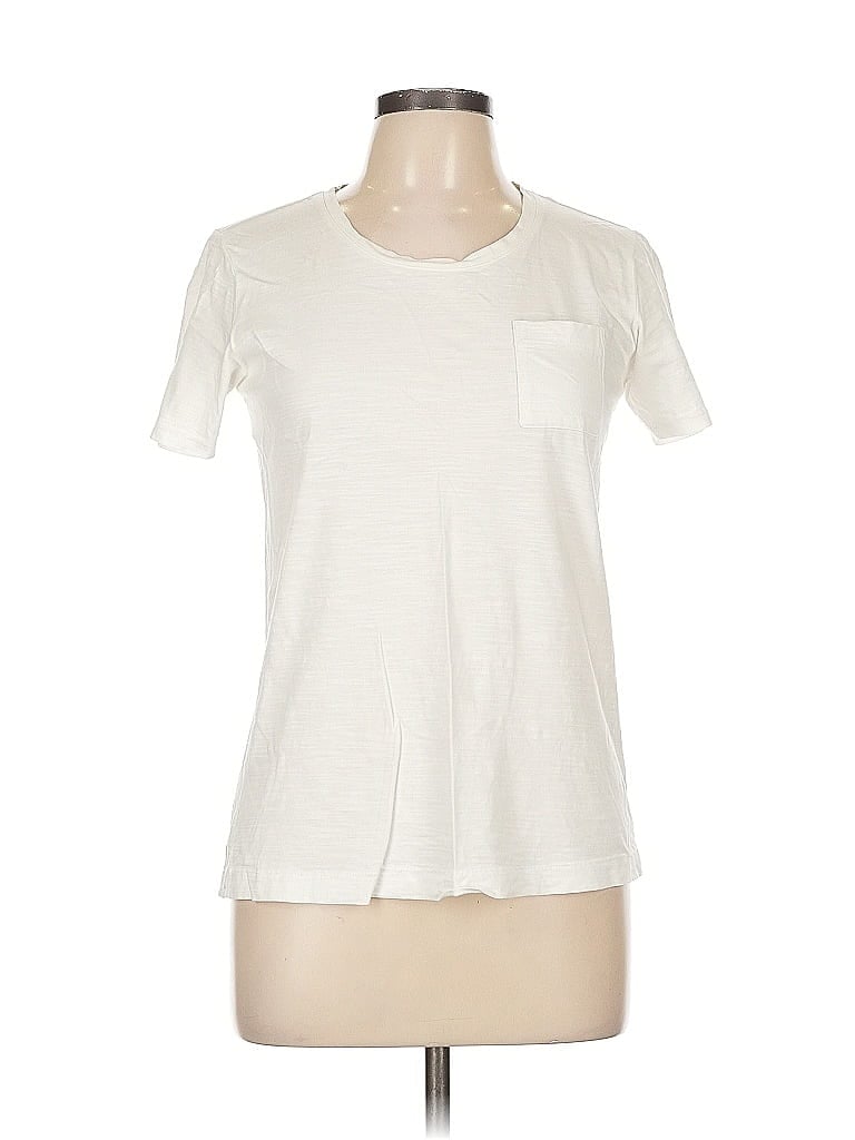 Pre-owned Unbranded Short Sleeve T-shirt In White