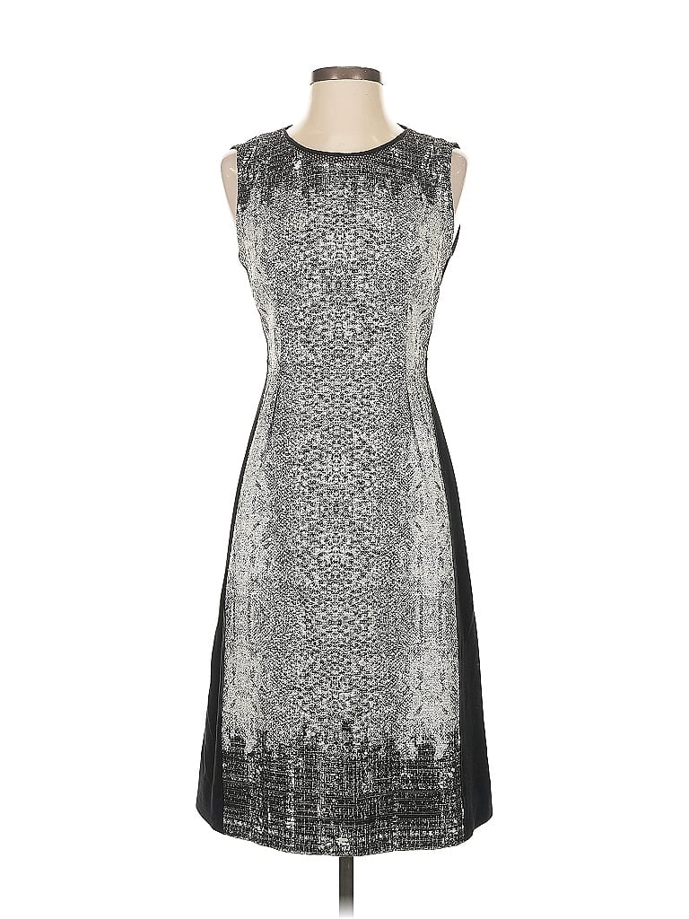 Pre-owned Elie Tahari Cocktail Dress In Gray