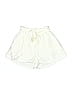 Aqua 100% Rayon Ivory White Shorts Size S - photo 1