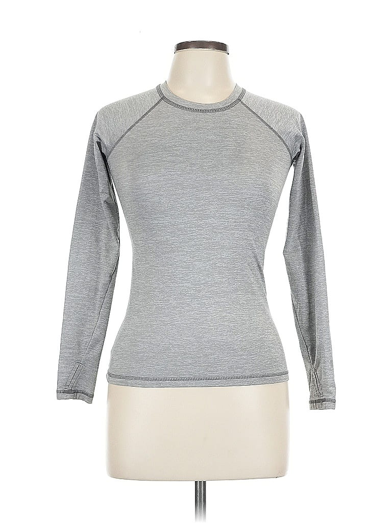 Pre-owned All In Motion 3/4 Sleeve T-shirt In Gray