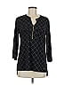Ellen Tracy Black 3/4 Sleeve Blouse Size M - photo 1