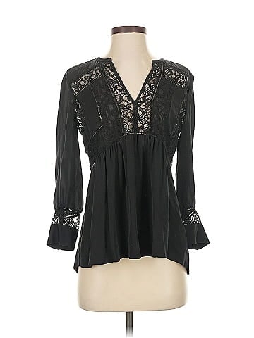 Rebecca Taylor 3/4 Sleeve Silk Top (view 1)