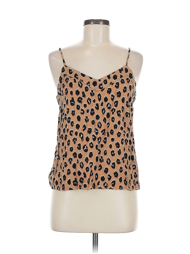 Pre-owned A New Day Sleeveless Top Brown Sweetheart Neckline Tops