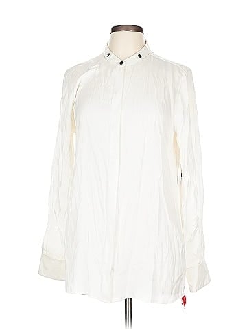 Equipment Long Sleeve Silk Top (view 1)