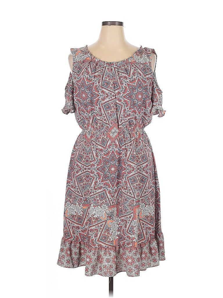Pre-owned Lauren Conrad Casual Dress In Gray