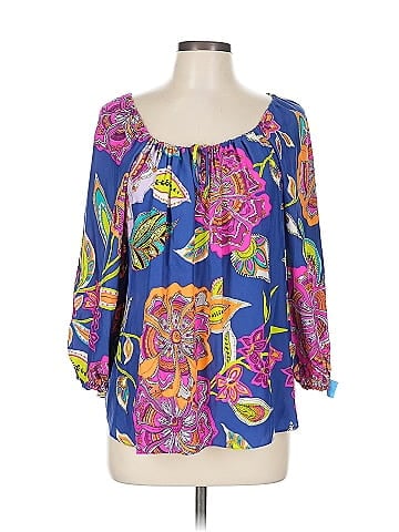 Alice & Trixie 3/4 Sleeve Silk Top (view 1)