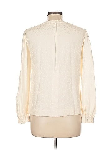 David Hayes Long Sleeve Silk Top (view 2)