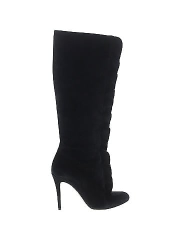 Valentino Garavani Suede Ruffle Embellish Knee Boots (view 1)