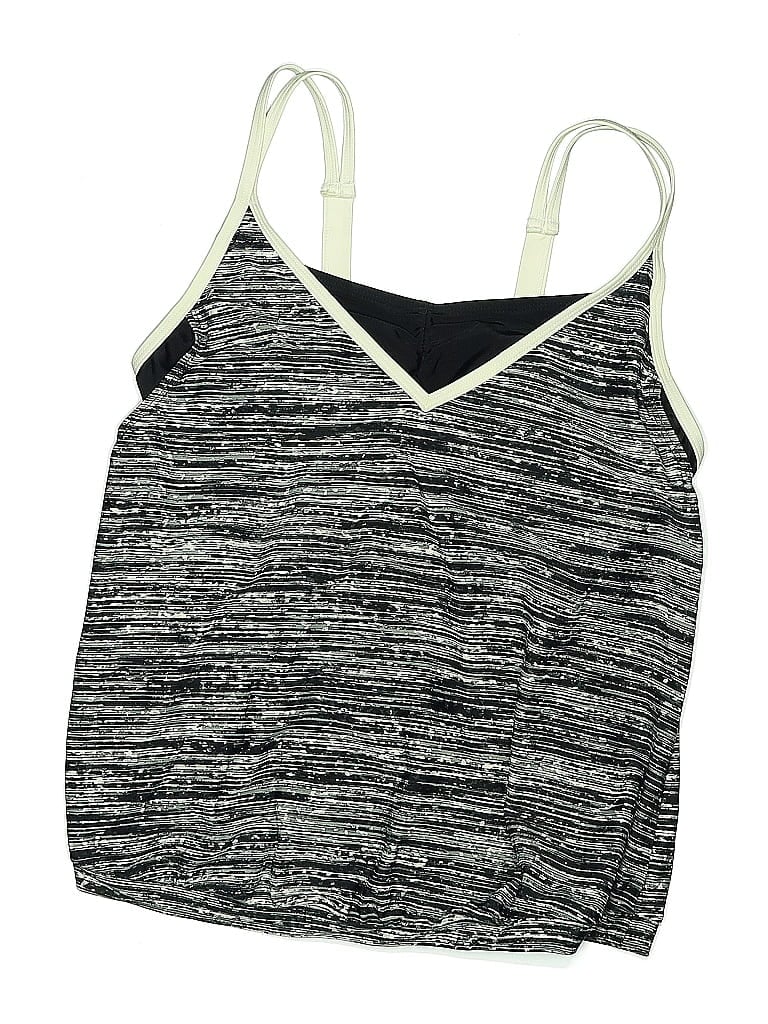 Pre-owned Free Country Swimsuit Top Gray Swimwear