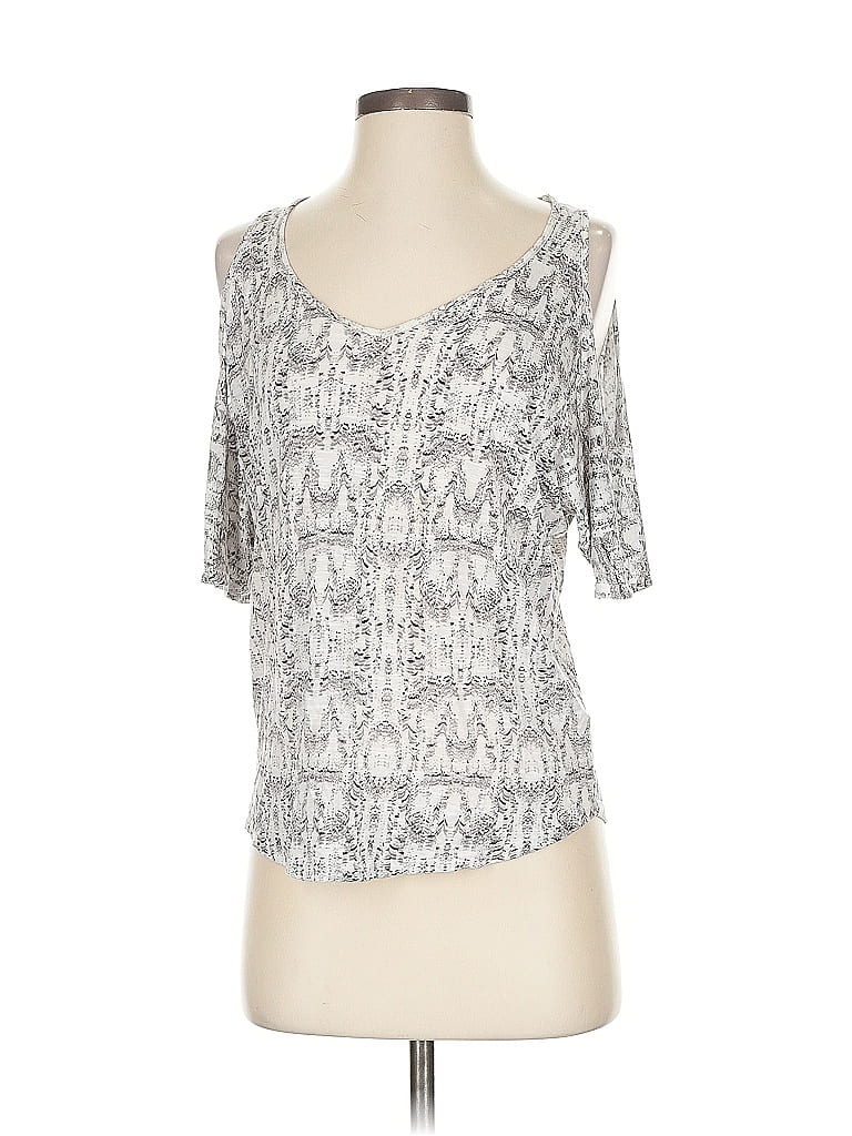 ELLA MOSS Pre-owned Short Sleeve T-shirt In Silver