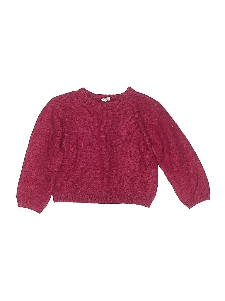 Click to view more detailed imagery on our partner's website Pre-owned Feather 4 Arrow Kids' Pullover Sweater In Burgundy