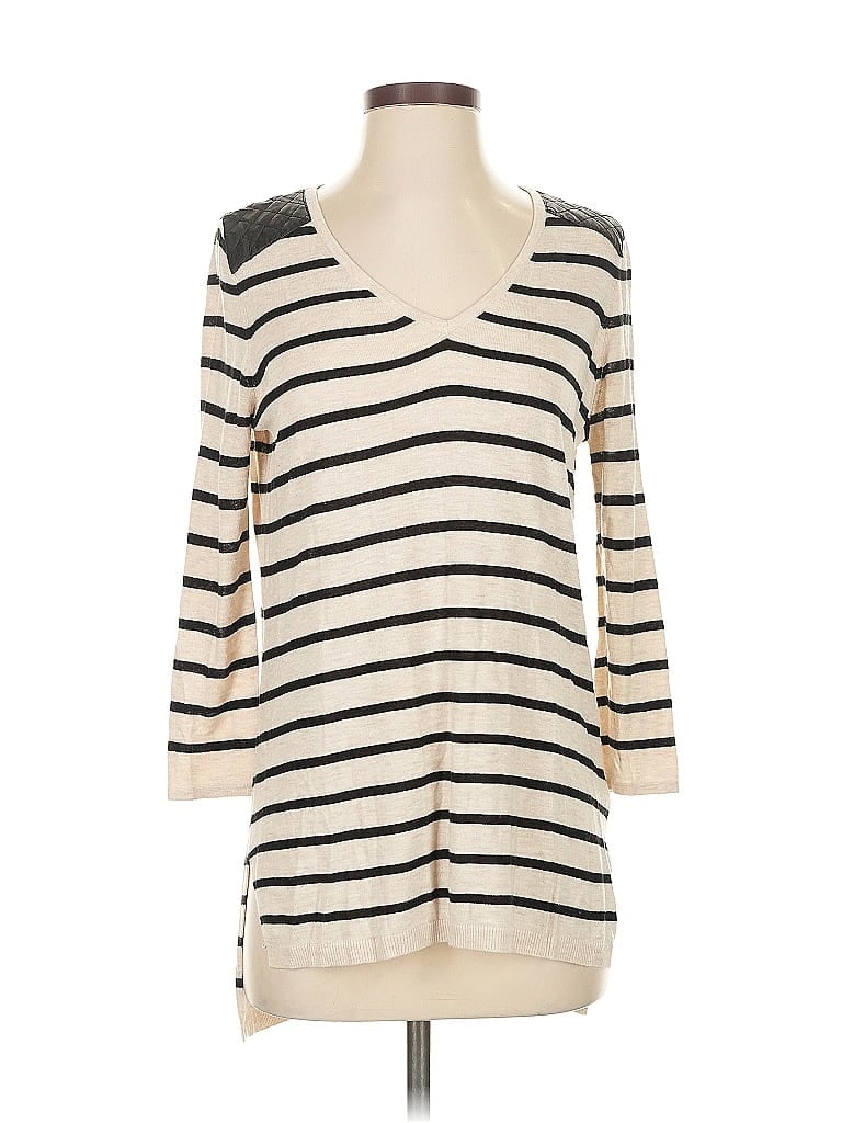 Pre-owned H&m Pullover Sweater In White