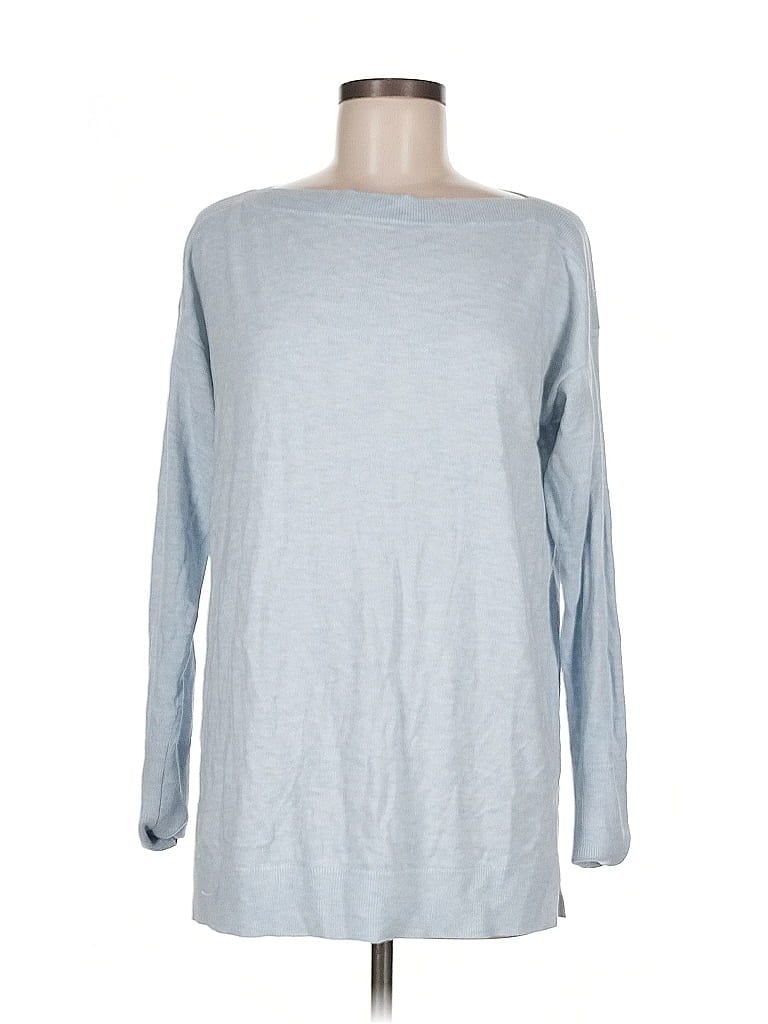 Pre-owned Ann Taylor Loft Pullover Sweater In Blue