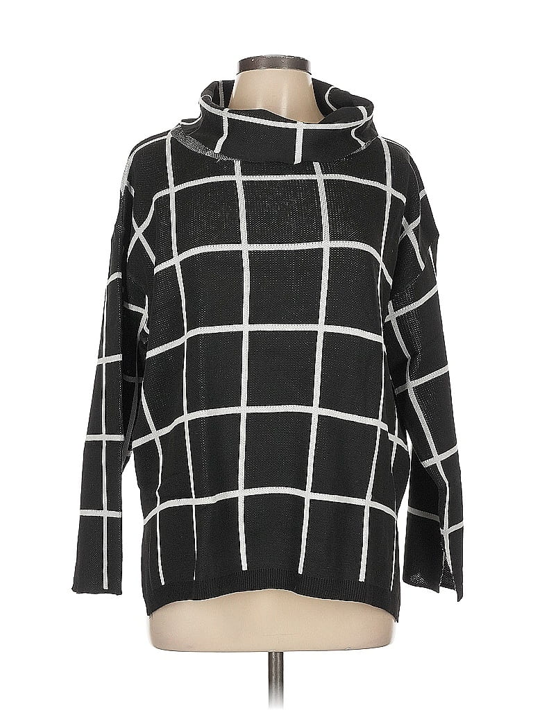 Pre-owned Assorted Brands Turtleneck Sweater In Black