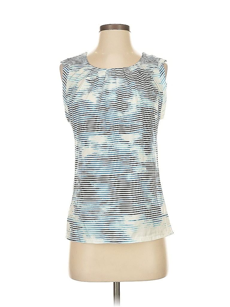 The Limited Outlet Sleeveless Top Blue Scoop Neck Tops In Blue
