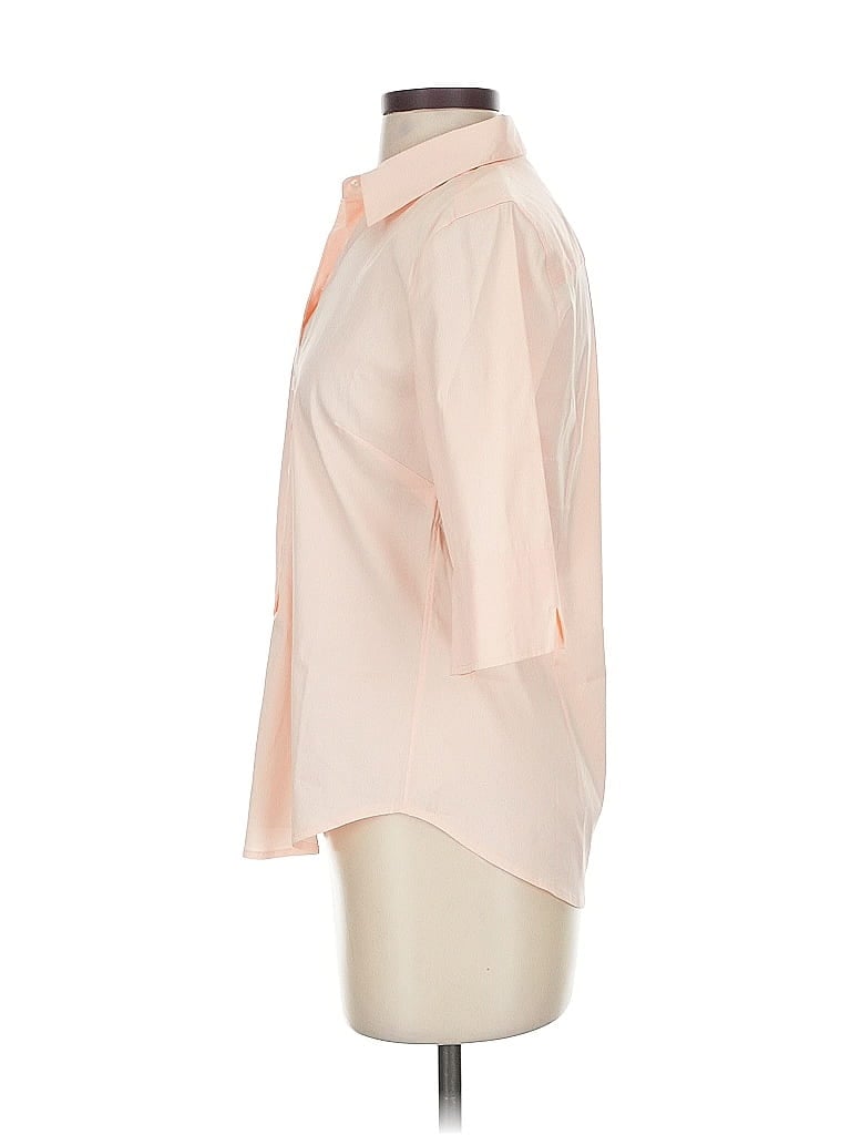 Pre-owned Ann Taylor 3/4 Sleeve Blouse In Pink