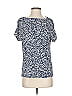 Marble Blue Short Sleeve Blouse Size XS - photo 1