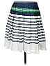 Lands' End 100% Polyester Stripes White Casual Skirt Size 6 - photo 2