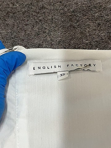 English Factory 100% Cotton White Cocktail Dress Size XS