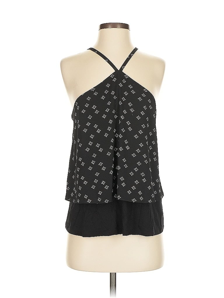 Pre-owned Vince Camuto Tank Top Black Halter Neckline Tops