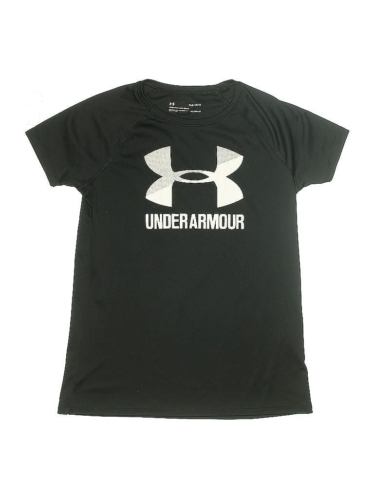 Click to view more detailed imagery on our partner's website Pre-owned Under Armour Kids' Short Sleeve T-shirt In Black