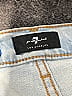 7 For All Mankind Color Block Blue Jeans Size 28 waist - photo 6