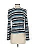 St. John Sport Stripes Blue Turtleneck Sweater Size S - photo 1