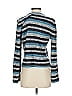 St. John Sport Stripes Blue Turtleneck Sweater Size S - photo 2