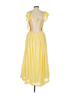 Free People 100% Cotton Yellow Cocktail Dress Size M