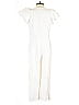 Zara 100% Cotton Ivory Jumpsuit Size XS - photo 2