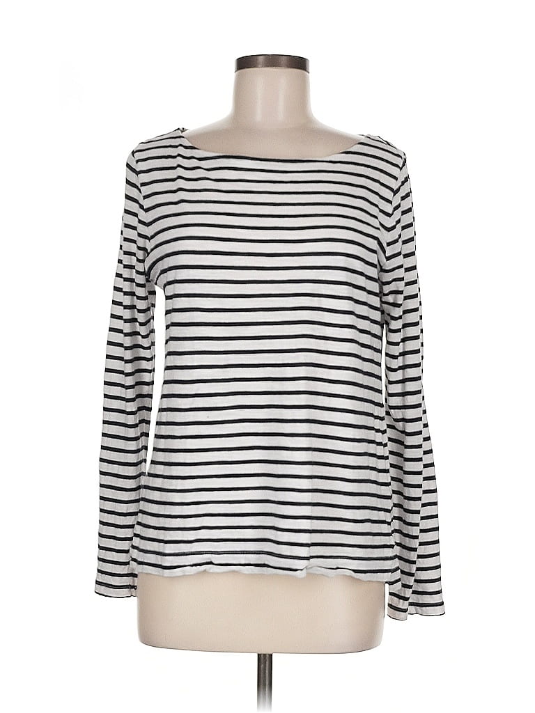 Pre-owned Banana Republic Long Sleeve T-shirt In Silver