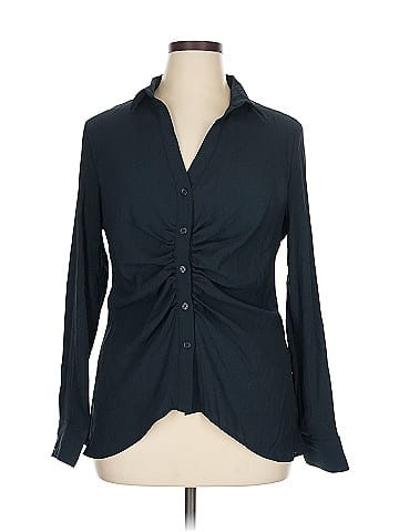 Scoop Long Sleeve Blouse (view 1)