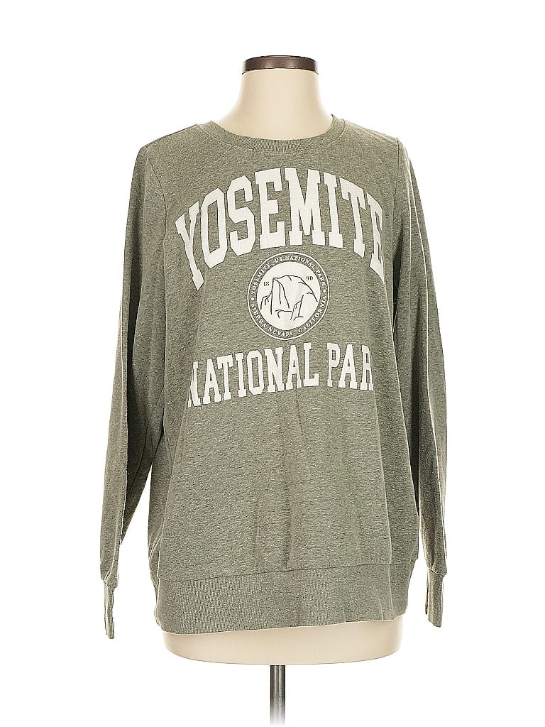 Pre-owned Assorted Brands Sweatshirt In Gray