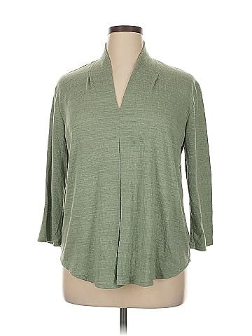 Cable & Gauge 3/4 Sleeve Blouse (view 1)
