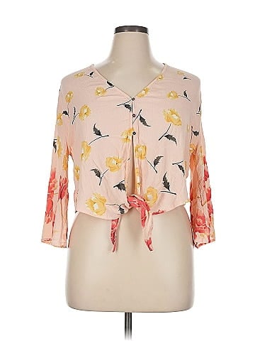Billabong 3/4 Sleeve Blouse (view 1)
