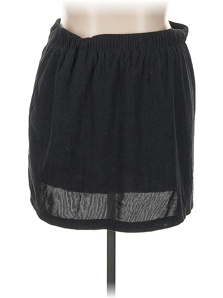 Pre-owned Shein Curve Casual Skirt In Black
