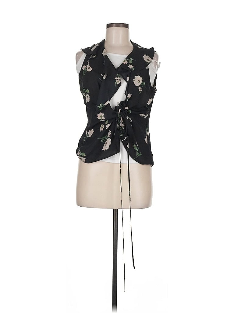 Pre-owned Lulus Sleeveless Blouse In Black
