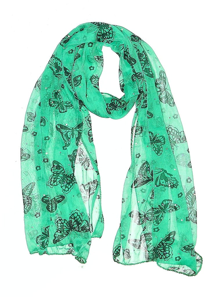 Pre-owned Unbranded Scarf In Green