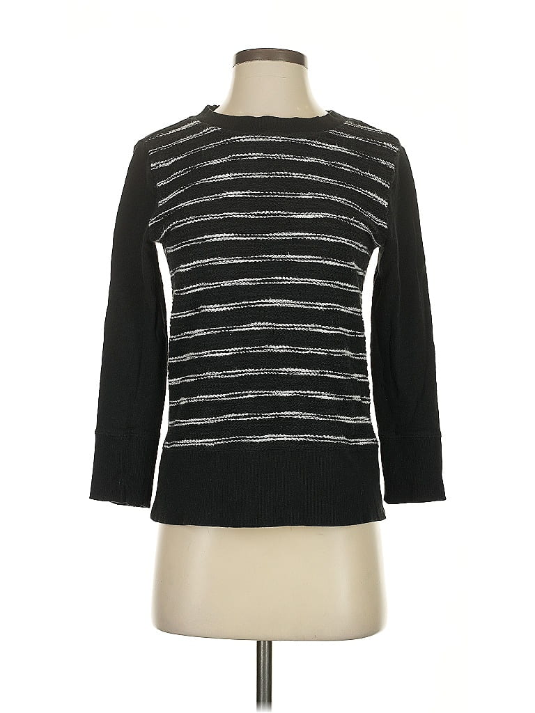 Pre-owned Lou & Grey Pullover Sweater In Black