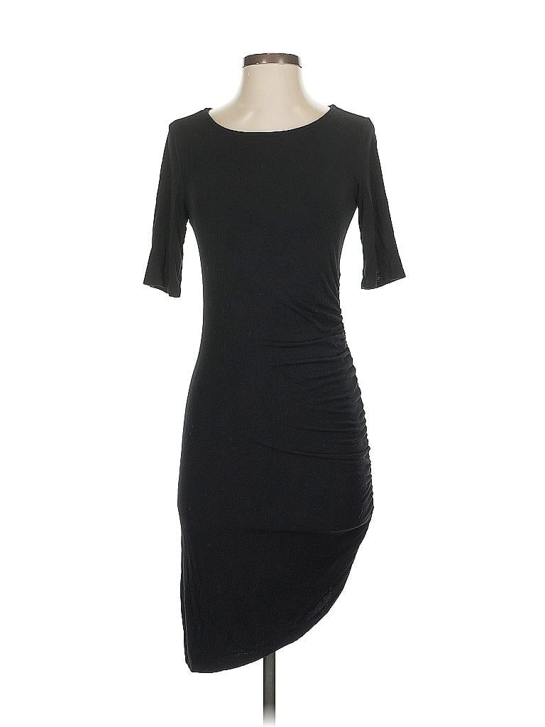 Pre-owned Lulus 3/4 Sleeve Top Black Scoop Neck Tops