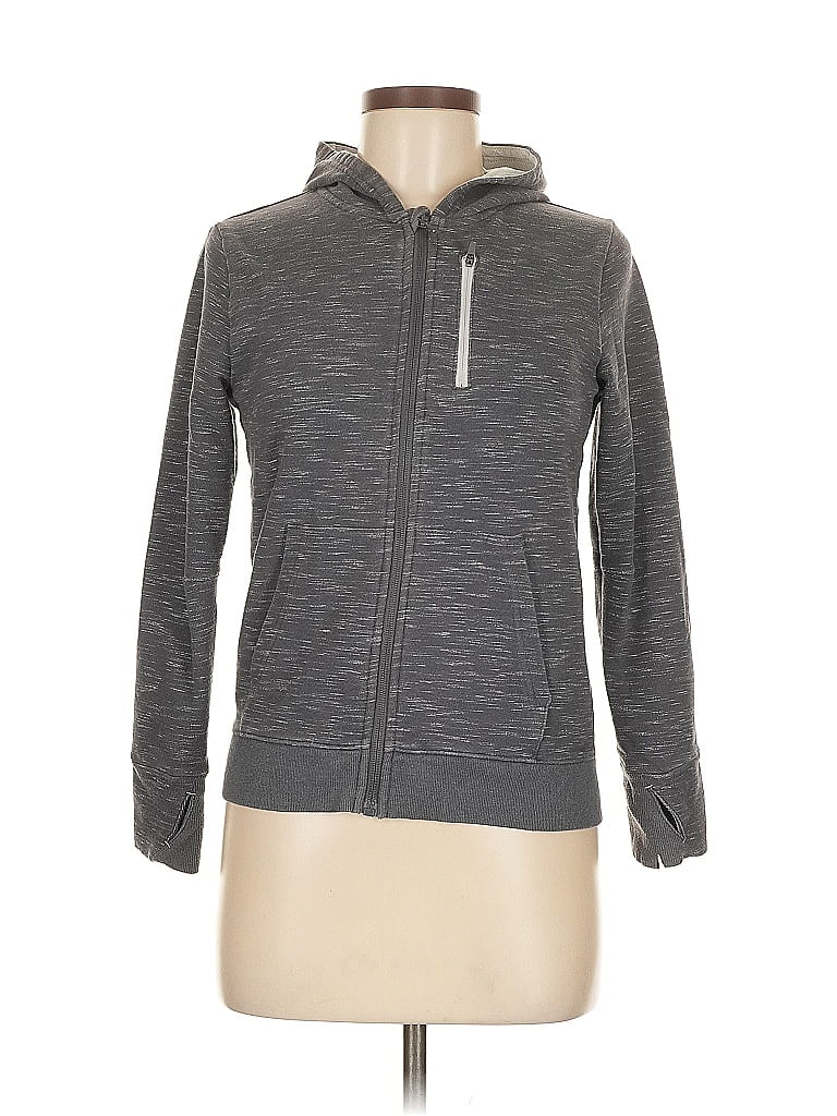 Pre-owned All In Motion Zip Up Hoodie In Gray