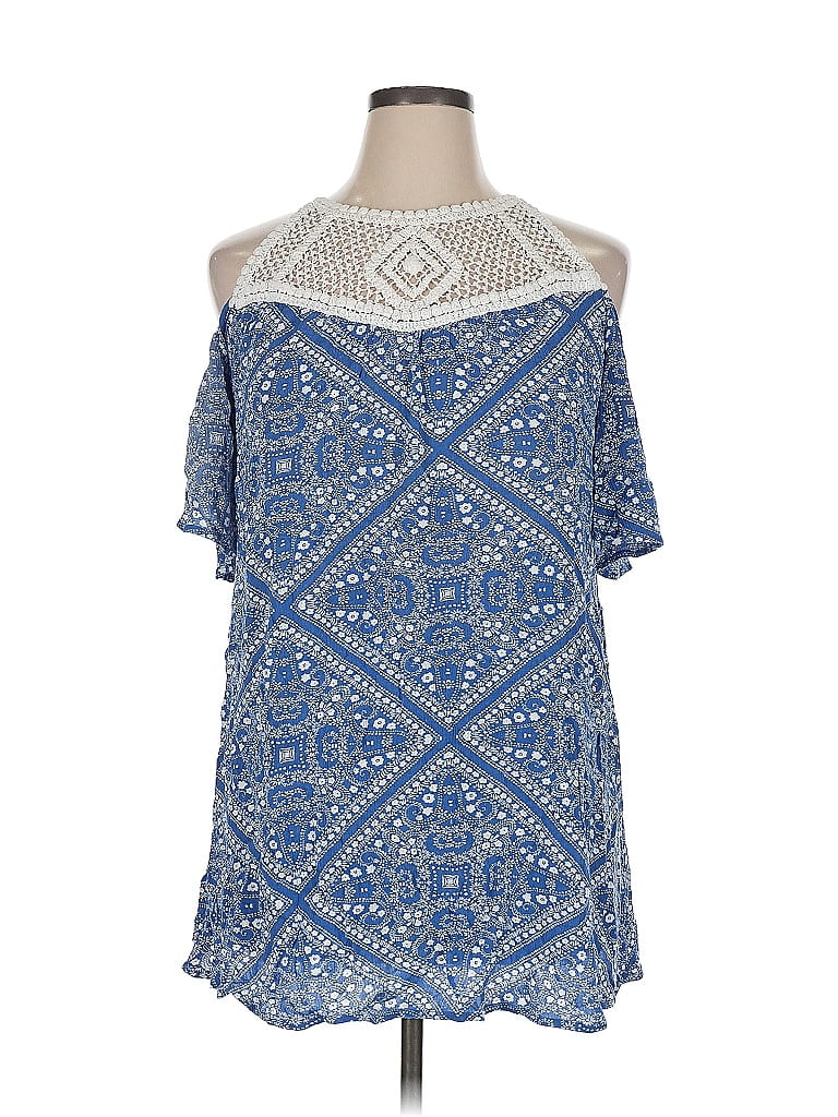 Pre-owned Speechless Sleeveless Blouse In Blue