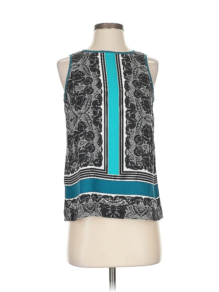 Pre-owned Ann Taylor Sleeveless Blouse In Blue