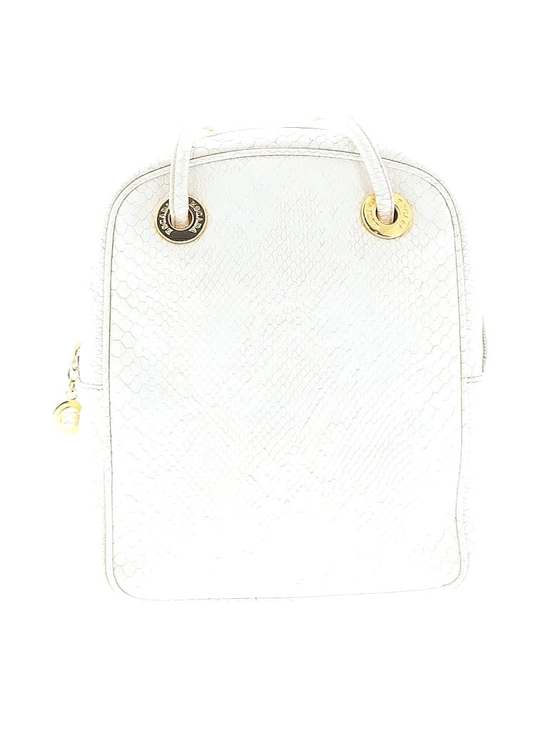 Click to view more detailed imagery on our partner's website Pre-owned Escada Leather Satchel In White